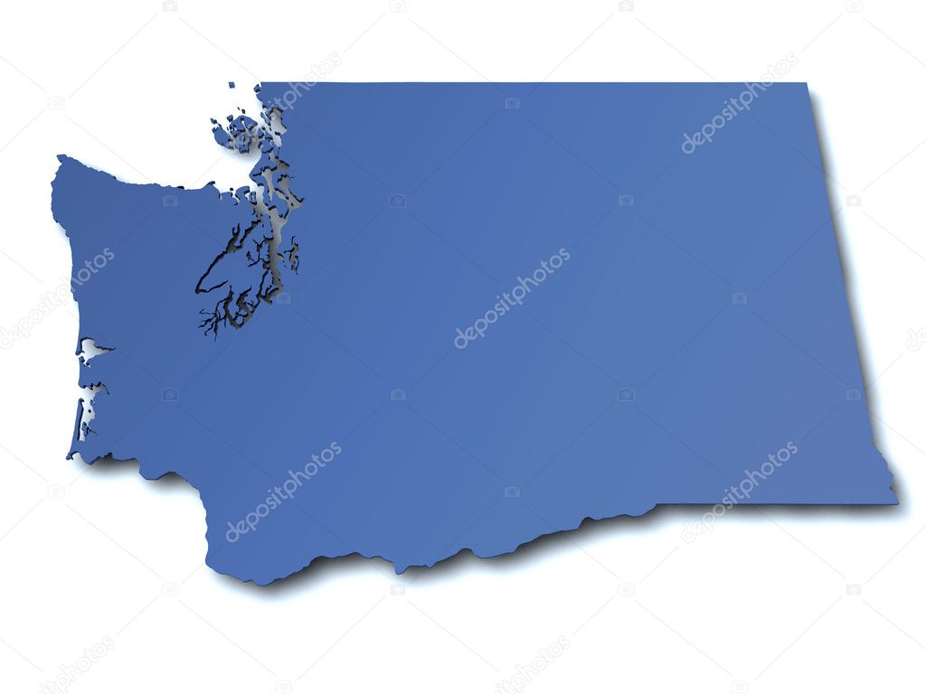 Map of Washington - USA