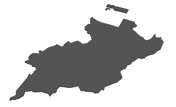 ジュネーブ - スイス連邦共和国の分離の地図 — ストック写真