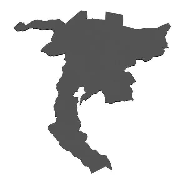 Ізольована карту Нідвальден - Швейцарія — стокове фото