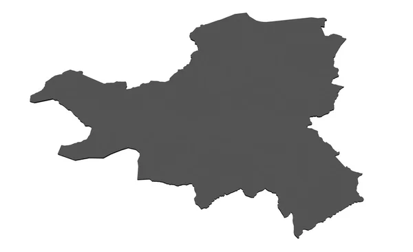 Mapa na białym tle Schwyz - Szwajcaria — Zdjęcie stockowe