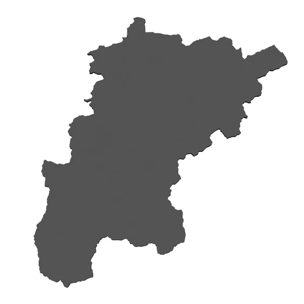 Ізольована карту Uri - Швейцарія — стокове фото