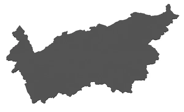 Mapa na białym tle walijskie - Szwajcaria — Zdjęcie stockowe