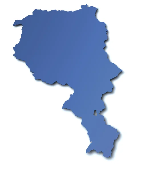 ティチーノ - スイス連邦共和国の地図 — ストック写真