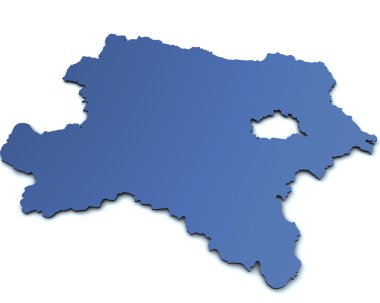Map of Lower Austria clipart