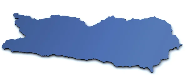 Karte von Kärnten - Österreich — Stockfoto