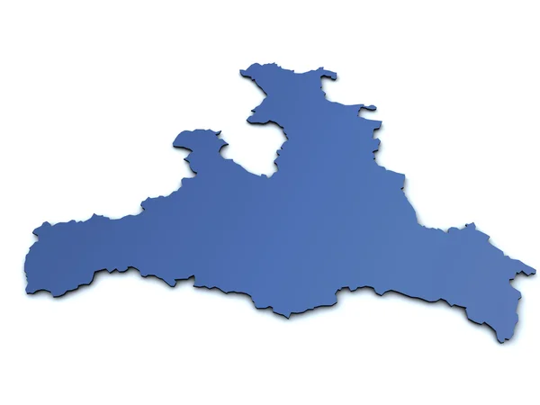 Karta över salzburg — Stockfoto
