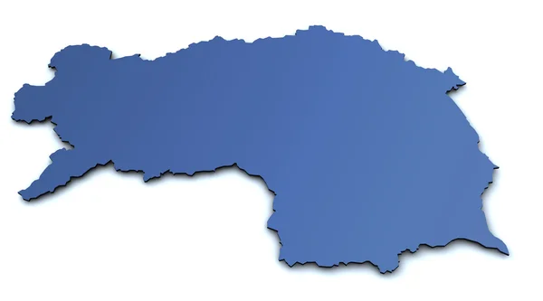 O mapa de Steiermark — Fotografia de Stock