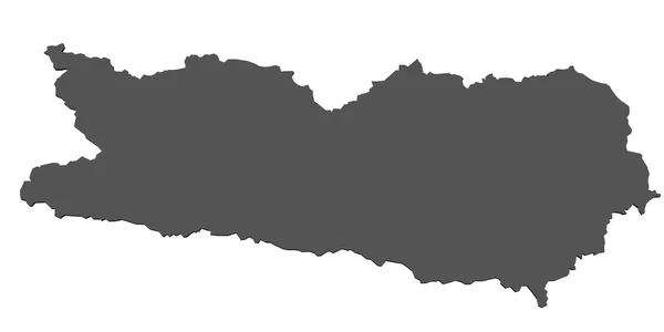 Карта Каринтии - изолированная — стоковое фото