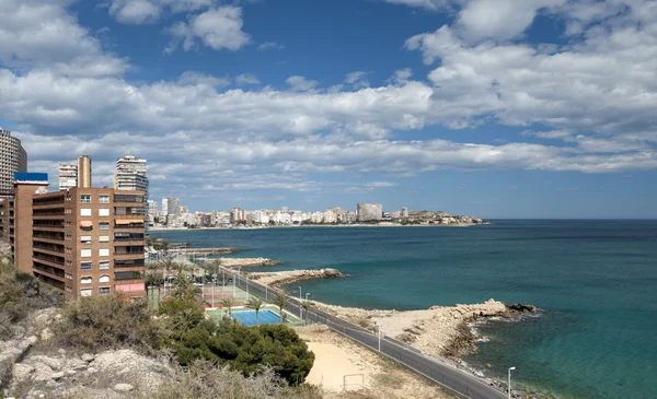 Veduta di Playa De Albufereta, Alicante — Foto Stock