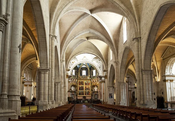 Nave inside Valencia Cathedral — Stock Photo, Image