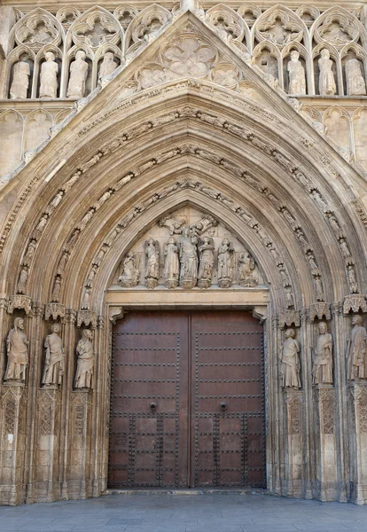 stock image Rear Entrance to Valencia Cathedral