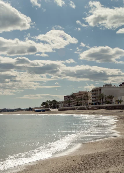 Garrucha staden stranden — Stockfoto