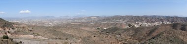 Panoramic View over Limaria Towards the Sierra De Las Estancias clipart