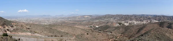 Πανοραμική θέα πάνω από το limaria προς το sierra de las estancias — Φωτογραφία Αρχείου
