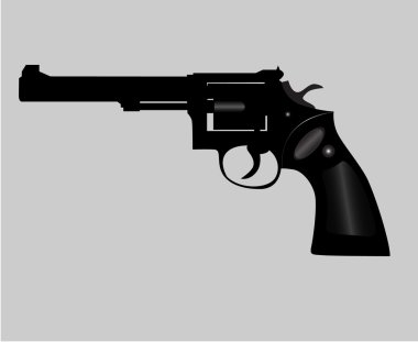 Vector image revolver clipart