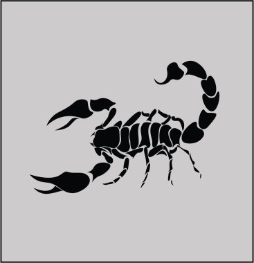 Vector image scorpion clipart
