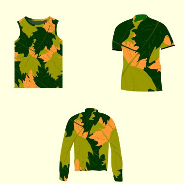 Camouflage clothing clipart