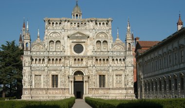 Certosa di Pavia abbey clipart