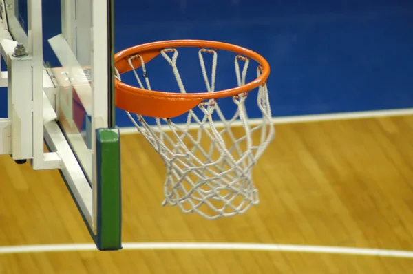 Ball has gone inside the basket — Stock Photo, Image