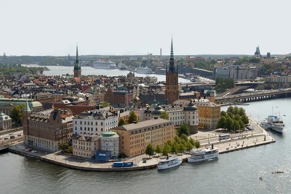 Stockholm manzarası, İsveç — Stok fotoğraf