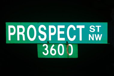 Prospect avenue sign clipart