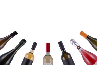 Wine bottles clipart