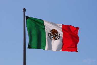 Mexican flag clipart
