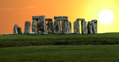 Stonehenge large panorama, United Kingdom clipart