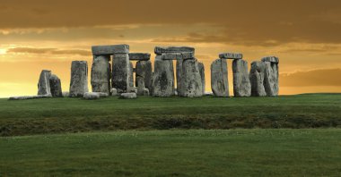 Stonehenge large panorama, United Kingdom clipart