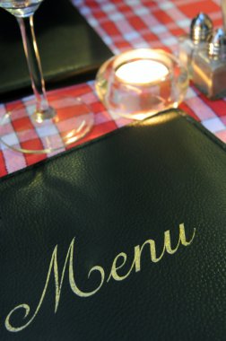 Restaurant menu clipart