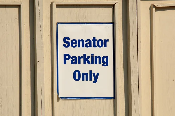 Senator park only sign — Stock Photo, Image