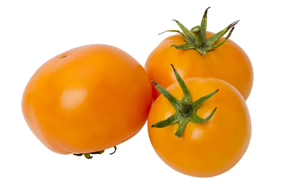 Three orange tomato — Stock Photo, Image