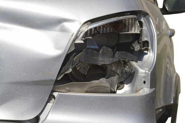 Broken car headlight — Stock Photo, Image