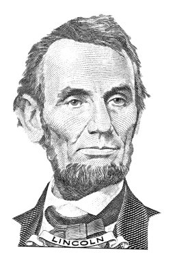 Abraham Lincoln portrait clipart