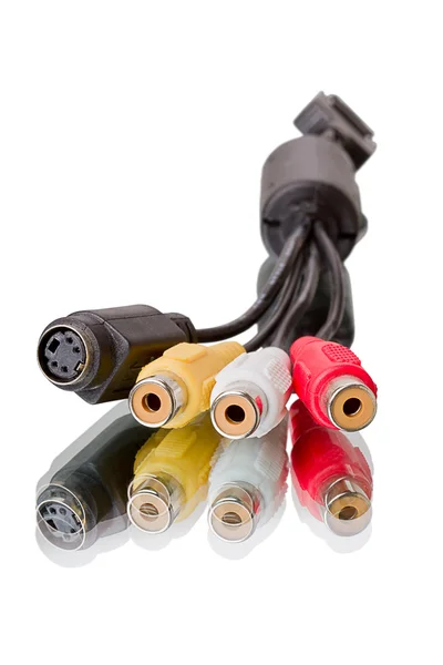 Video and audio connectors — Stock Photo, Image