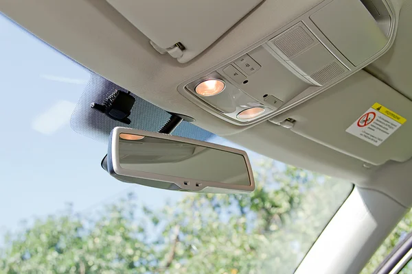 Carro retrovisor espelho — Fotografia de Stock