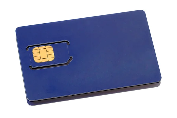 Tarjeta SIM azul —  Fotos de Stock
