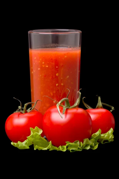 Tomates et jus de tomate — Photo