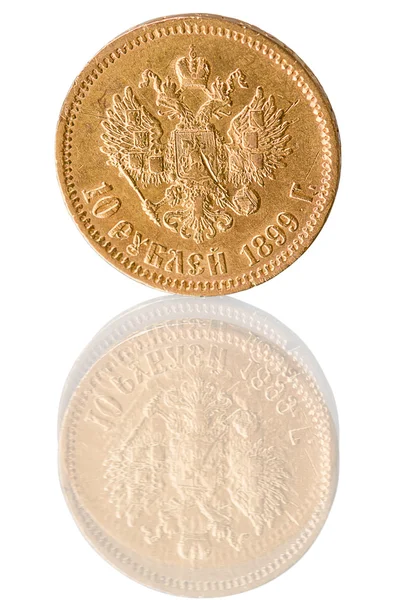 Moneda de oro puro — Foto de Stock