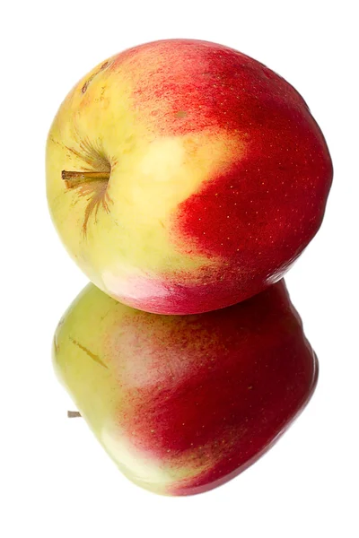 Apfel auf der Seite liegend — Stockfoto