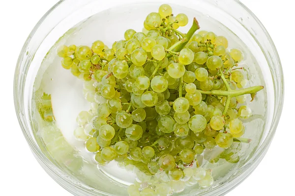 stock image Grapes in a bowl with water