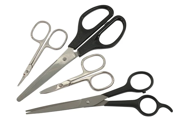 Nůžky na bílém pozadí — Stock fotografie