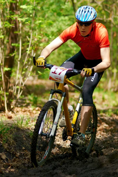 Górski rower konkurencji — Zdjęcie stockowe