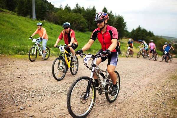 Summer mountain bike competition — Stock Photo, Image