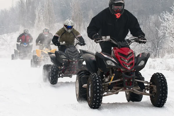 Motocross invernale — Foto Stock