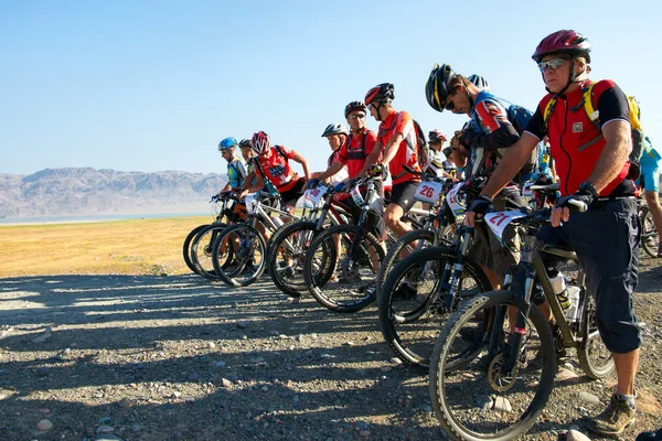 Górski rower konkurencji — Zdjęcie stockowe