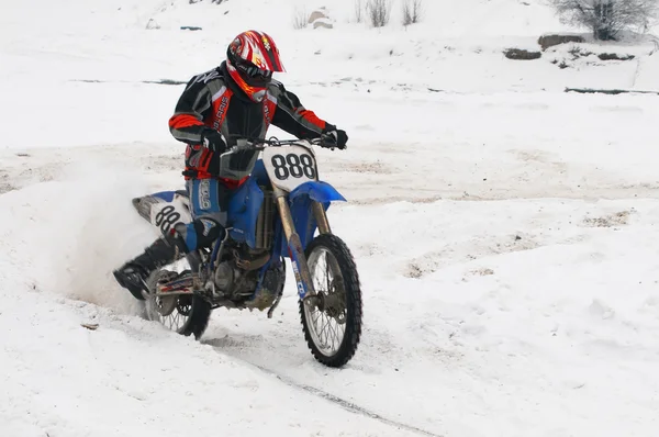 Motocross de invierno — Foto de Stock