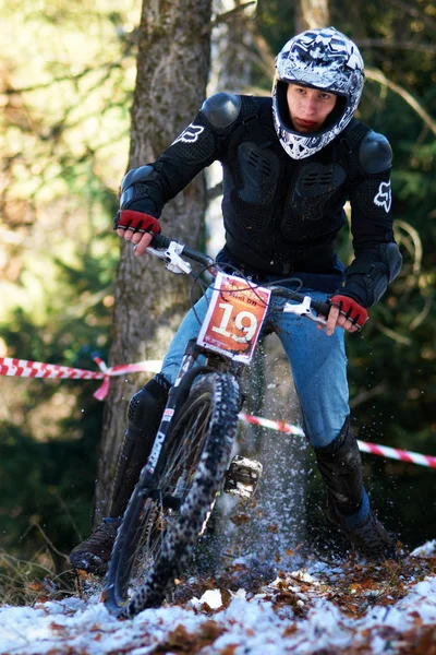 Competição de mountain bike — Fotografia de Stock