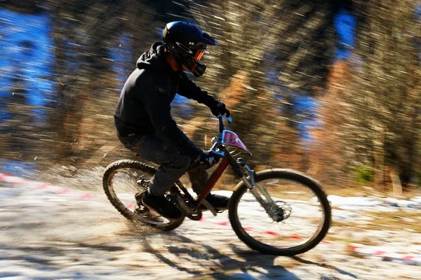 Competencia bicicleta de montaña —  Fotos de Stock