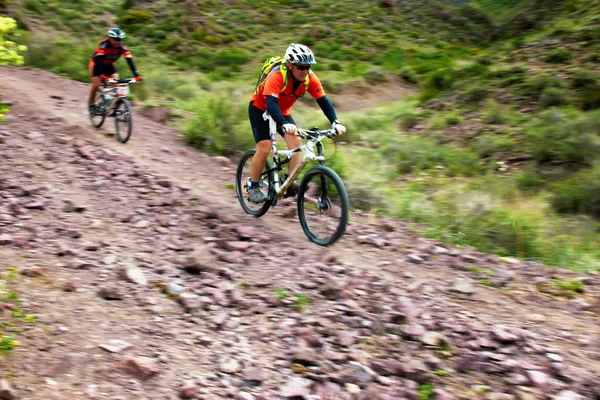 冒险山地自行车比赛 — 图库照片
